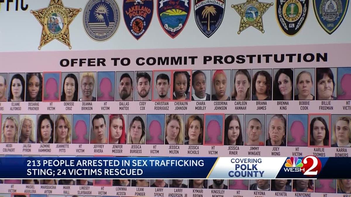 246 Arrested in Florida Sting: 16 Child Predators Caught in 7-Day Human Trafficking & Exploitation Operation